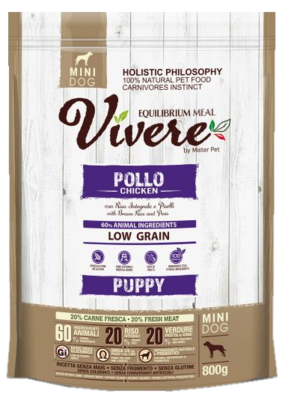 Vivere Chicken Low Grain Puppy Mini Dog