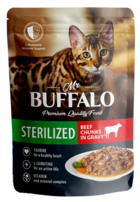 Mr. Buffalo Sterilized Beef Chunks in Gravy (в соусе, пауч)