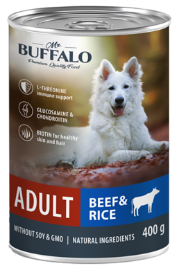Mr. Buffalo Adult Beef & Rice (банка)