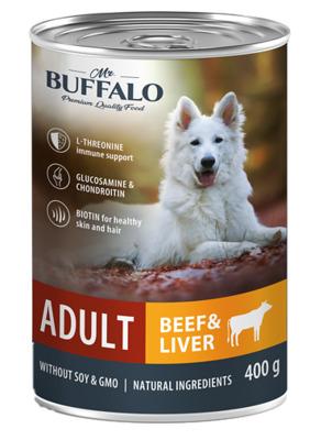 Mr. Buffalo Adult Beef & Liver (банка)