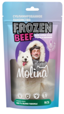 Molina Сублимированное Лакомство Frozen Beef для собак всех пород и щенков 100% Вымя говяжье