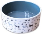 Mr.Kranch Миска керамическая для собак с рисунком серая