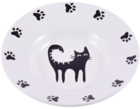 Mr.Kranch Миска керамическая блюдце для кошек белая
