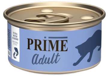 PRIME Adult для кошек тунец с сурими (банка)
