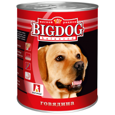 Зоогурман Мясной Рацион BigDog Balanced Говядина для Собак (банка)