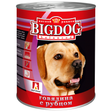Зоогурман Мясной Рацион BigDog Balanced Говядина с Рубцом для Собак (банка)