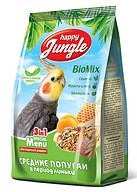 happy jungle Корм для Средних Попугаев в Период Линьки