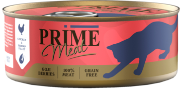 Prime Meat Chicken & Shrimp Fillet for Cat (банка)