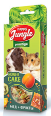 happy jungle Prestige Honey Cake Мёд + Фрукты для Грызунов