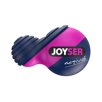 Joyser Игрушка для собак Active Резиновый мяч Duoball с пищалкой M синий, розовый