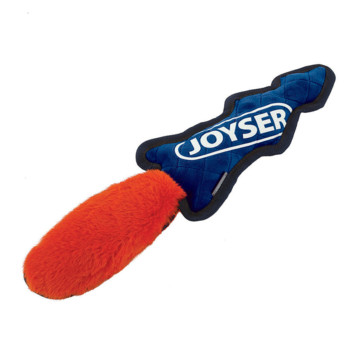 Joyser Игрушка для собак Slimmy Plush Шкура лисы из плюша с пищалкой S/M синяя с оранжевым