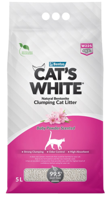 Cat's White Baby Powder Scented
