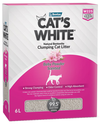 Cat's White BOX Baby Powder Scented