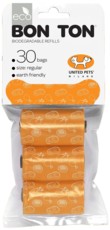 United Pets пакеты "Refill" для набора "BON TON" 3 рулона по 10 пакетов, оранжевые