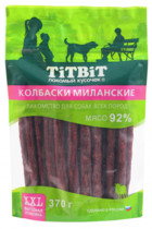 TiTBiT Колбаски Миланские для собак всех пород - XXL выгодная упаковка