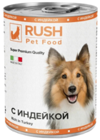 Rush Pet Food с Индейкой для Собак (банка)