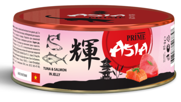 Prime Asia Tuna & Salmon in Jelly (банка)