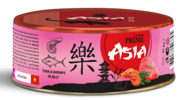 Prime Asia Tuna & Shrimps in Jelly (банка)