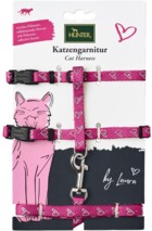 Hunter шлейка для кошек by Laura нейлон розовая