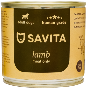 Savita Adult Dogs Lamb (банка)
