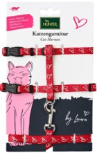 Hunter шлейка для кошек by Laura нейлон красная