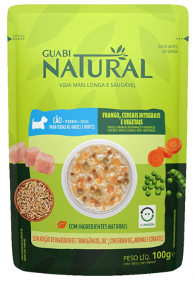 Guabi Natural Dog Chicken, Whole Cereals and Vegetables (пауч)