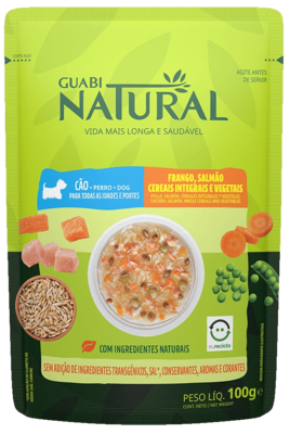 Guabi Natural Dog Chicken, Salmon, Whole Cereals and Vegetables (пауч)