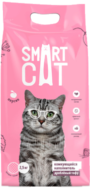 Smart Cat Комкующийся Наполнитель Дроблёный Тофу Персик
