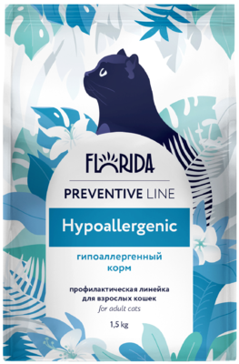 Florida Preventive Line Hypoallergenic для Взрослых Кошек