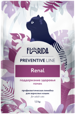 Florida Preventive Line Renal для Взрослых Кошек