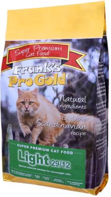 Frank's Pro Gold Super Premium Cat Food Light 29/12