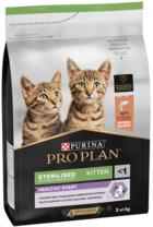 Pro Plan Sterilised Kitten OptiStart Высокое Содержание Лосося