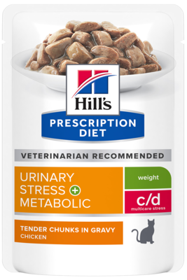 Hill’s Prescription Diet Urinary Stress + Metabolic Chicken Feline (пауч)
