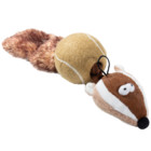 GiGwi Игрушка для собак Барсук с пищалками, серия CATCH & FETCH