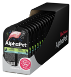 AlphaPet Кролик и Черника Мясные Кусочки в Соусе для Кошек с Чувствительным Пищеварением