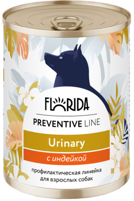 Florida Preventive Line Urinary с Индейкой для Собак (банка)