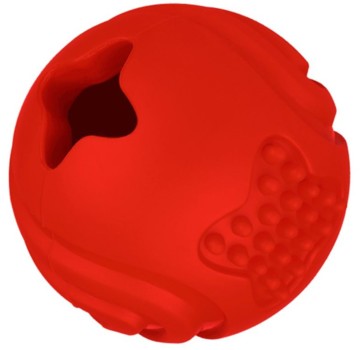 Mr.Kranch Игрушка для собак Мяч красный с ароматом бекона