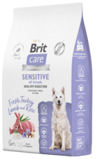 Brit Care Sensitive All Breeds Healthy Digestion Fresh Turkey Lamb and Rice