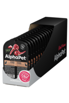 AlphaPet Ягнёнок и Сердце Мясные Кусочки в Желе для Стерилизованных Кошек