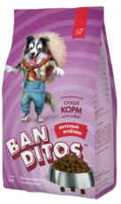 Banditos Полнорационный Сухой Корм для Собак Вкусный Ягнёнок для Комфортного Пищеварения