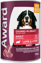 Award Chunks in Gravy Adult Lamb & Liver (банка)