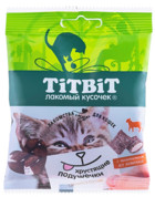 Titbit Хрустящие подушечки для кошек с паштетом из ягненка