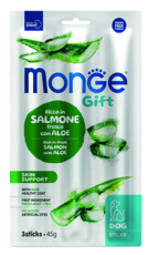 Monge Gift Rich in Fresh Salmon with Aloe Skin Support Dog Sticks