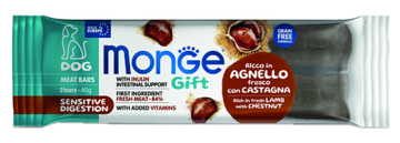 Monge Gift Rich in Fresh Lamb with Chestnut Sensitive Digestion Dog Meat Bars