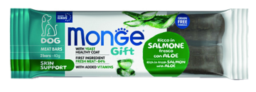 Monge Gift Rich in Fresh Salmon with Aloe Skin Support Dog Meat Bars