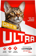 Ultra Cat's Аппетитные Кружочки с Курицей для Взрослых Кошек