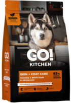 Go! Kitchen Skin + Coat Care Лосось с Фруктами и Овощами для Щенков и Собак Всех Возрастов