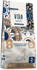 Vida Super Chicken with Turkey & Super Veggies Medium & Large Breed Adult