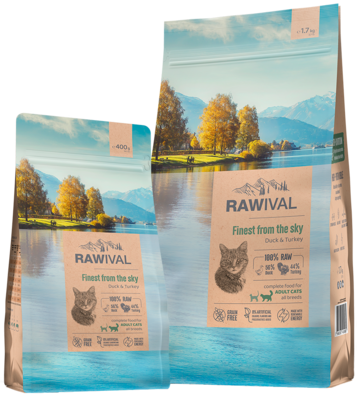 Rawival Finest From the Sky Duck & Turkey Adult Cats