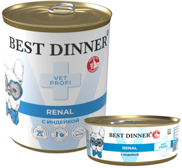 Best Dinner Vet Profi Renal с Индейкой (банка)